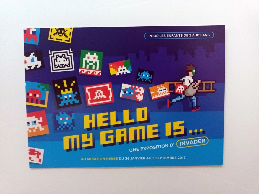 INVADER Hello My Game Is Postcard Set 【公式通販】